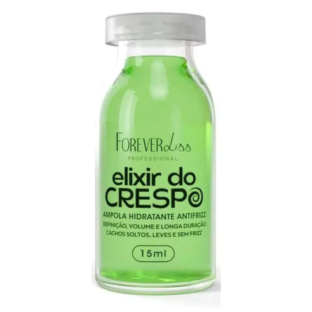 Ampola Hidratante Forever Liss Elixir do Crespo AntiFrizz 15ml por R,99 + 7%OFF no PIX