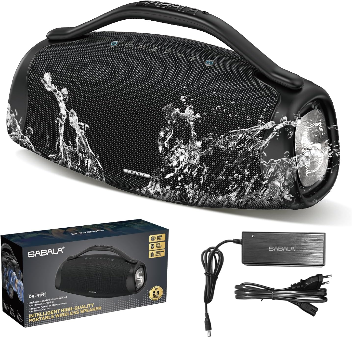 -10% Caixa de Som Bluetooth SABALA DR-909 Boombox