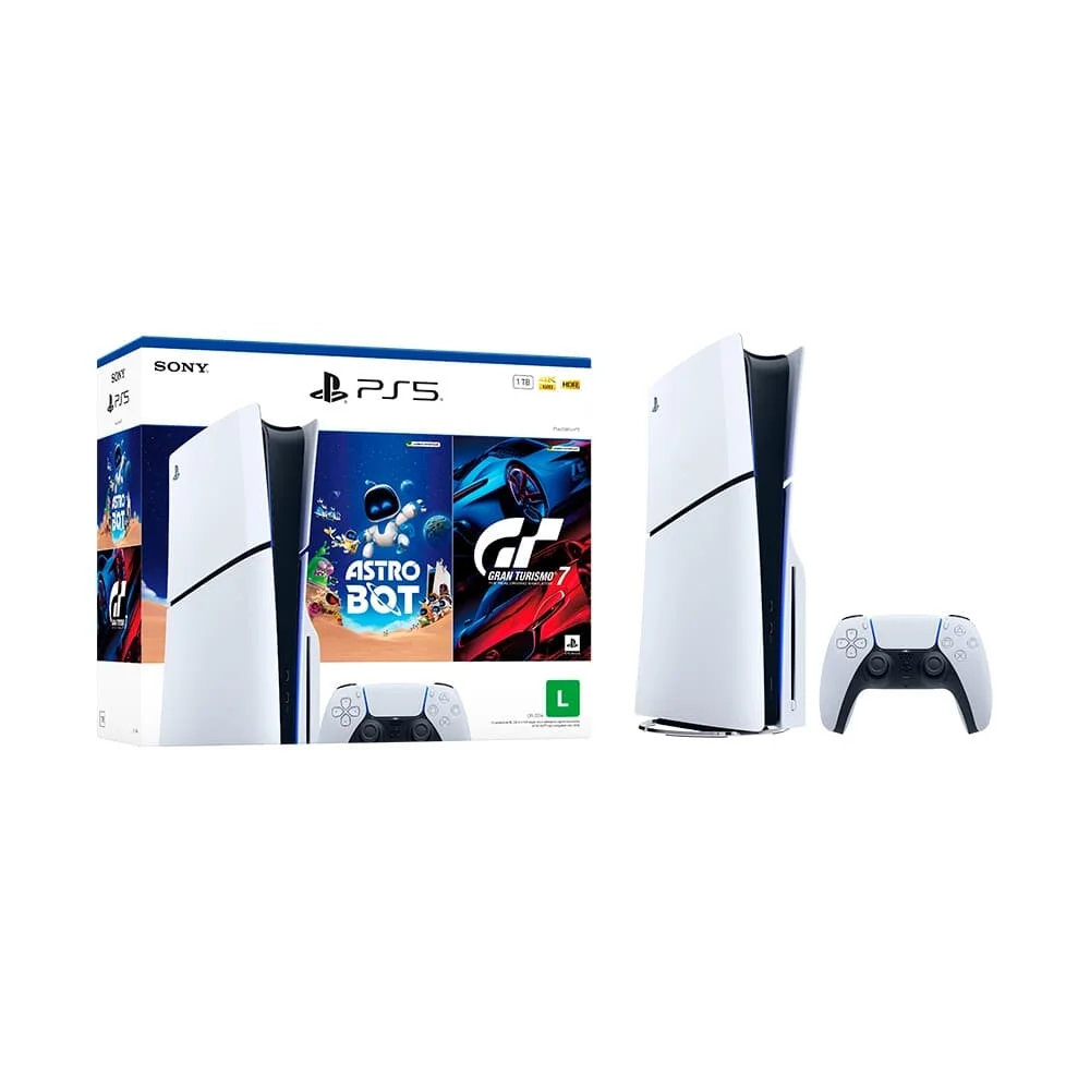 R$ 400 OFF  em Consoles na KaBum Console Sony PlayStation 5 Slim + 7% de desconto a vista
