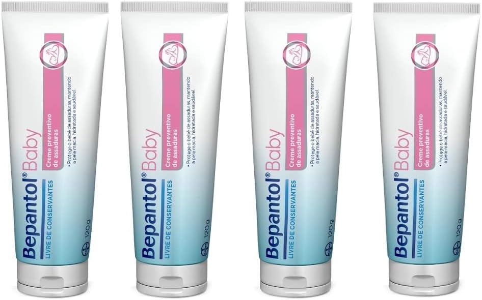 -15%OFF Kit com 4 Cremes Pomada de Assadura 120gr Cada – Bepantol
