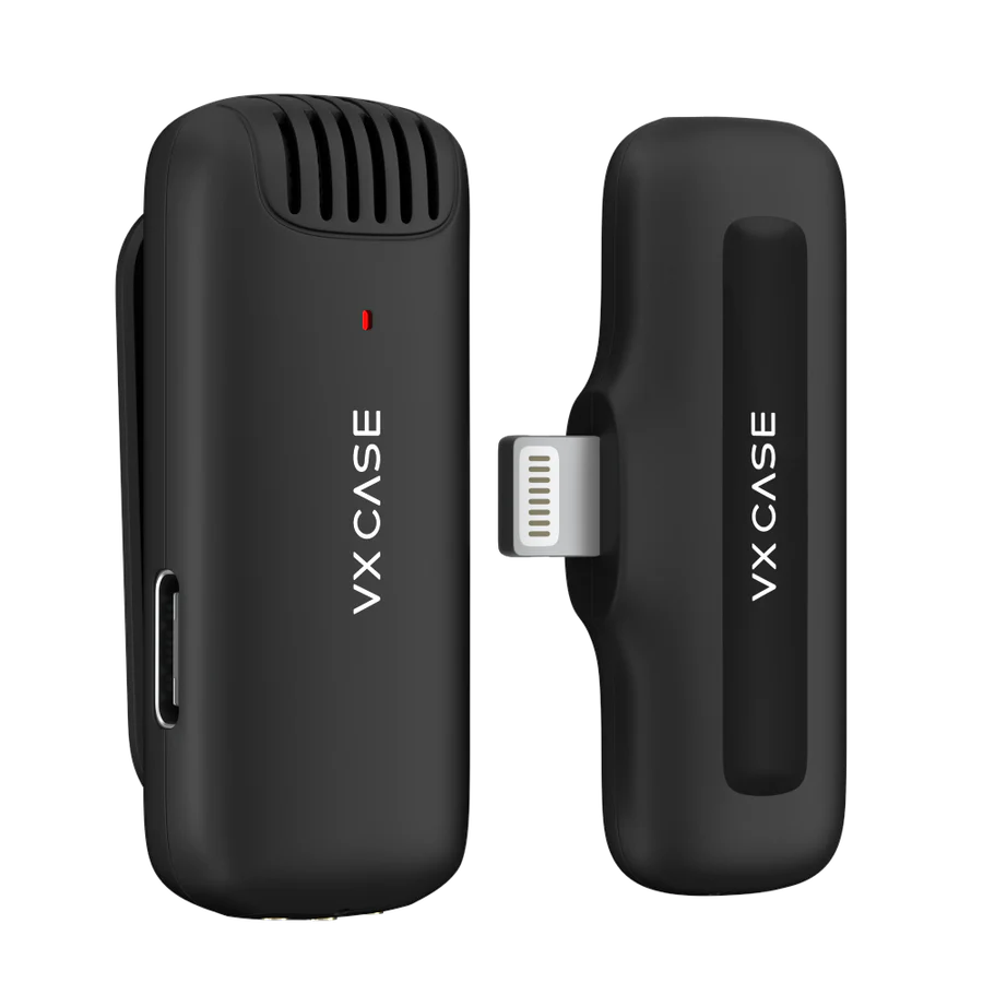 63% OFF Microfone de Lapela Wireless Lightning + 10%OFF Primeira Compra na VX Case