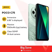 Smartphone POCO C75 8GB/256GB Versão Global 5160mah