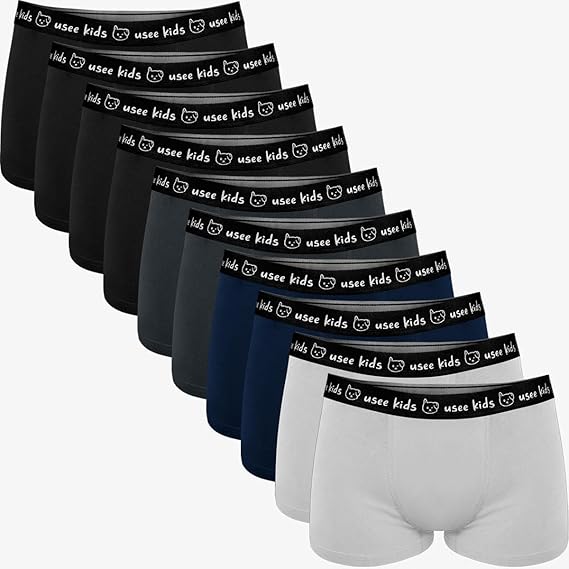 -55%OFF Kit 10 Cuecas Boxer Infantil Algodão Usee Brasil