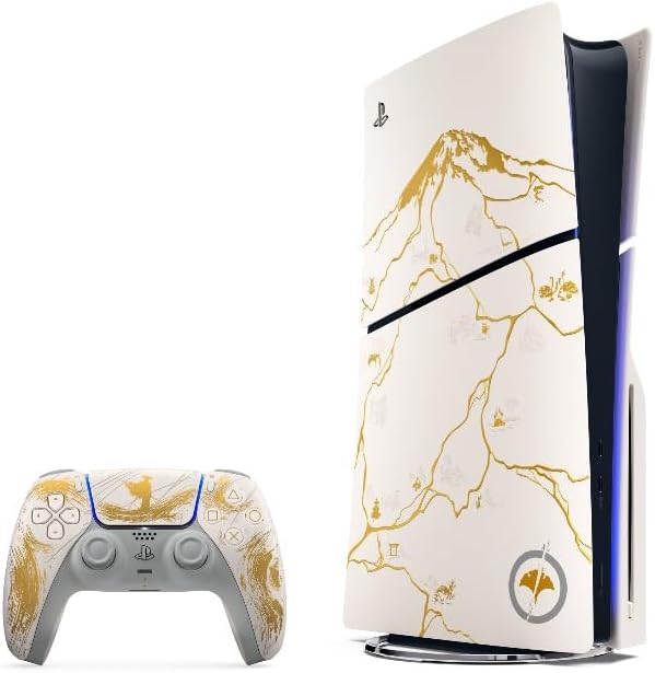 Pack do console PlayStation®5 – Edição Limitada Ouro – Ghost of Yōtei R.899,90